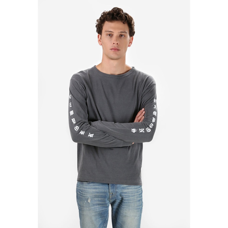 Been Here Forever Long Sleeve Tee Charcoal