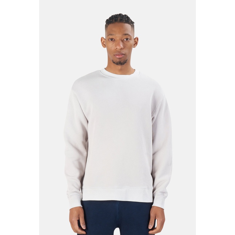 Bronx Crew Sweatshirt Vintage White Stone