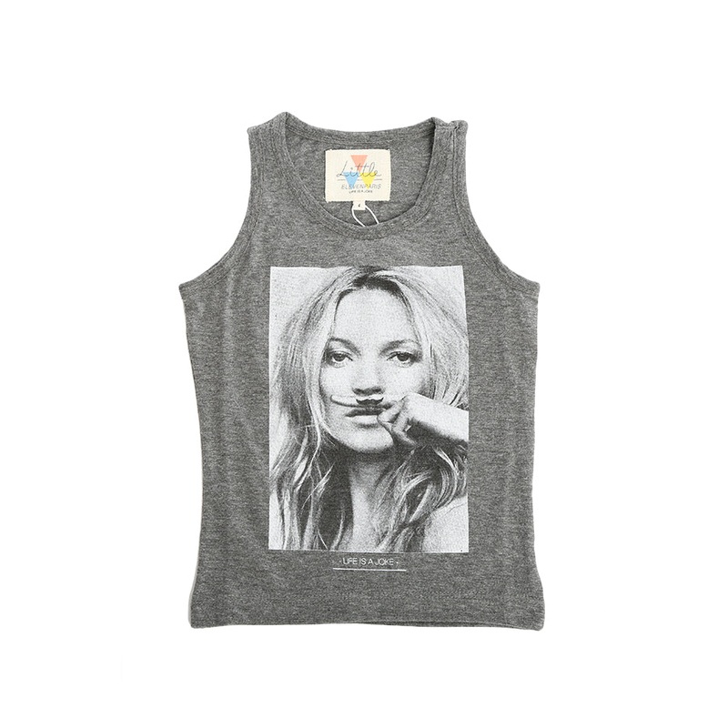 Charcoal Little Eleven Paris Kate Moss Tank Top