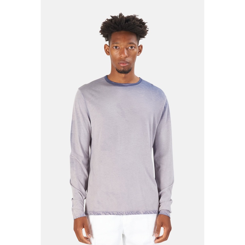 Classic Crew Long Sleeve Shirt Navy Mix