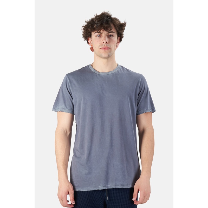 Classic Crewneck Tee Vintage Natural Blue w/Grinding