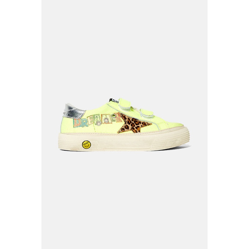 Kids May Low Top Sneaker Fluorescent Yellow