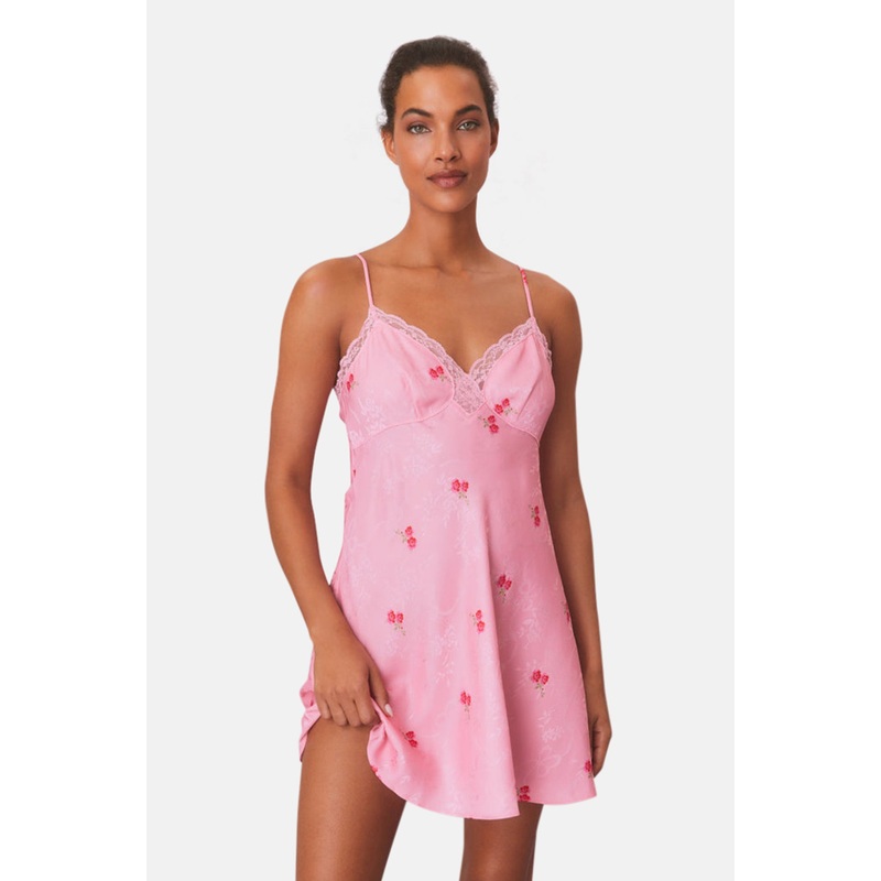 Larinda Slip Mini Dress Cherry Pink