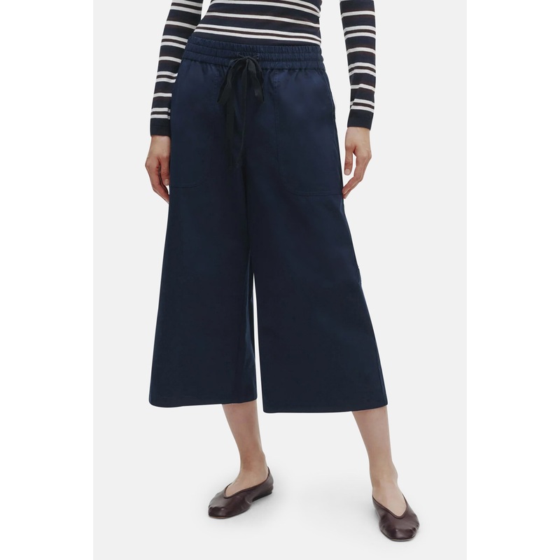 Main Street Pant with Side Pleat in Dark Midnight
