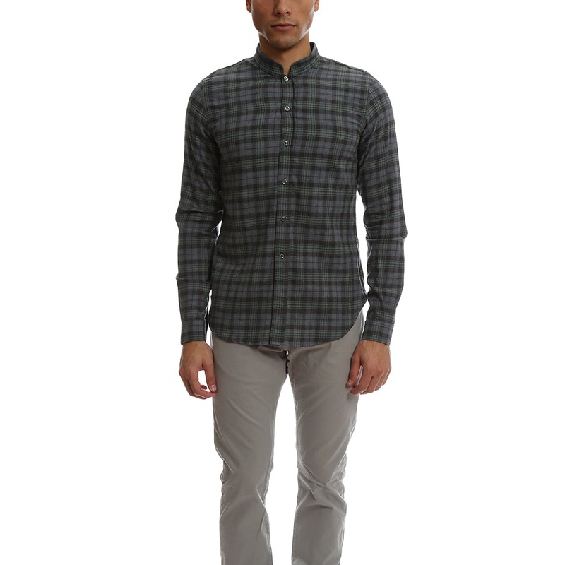 Mandarin Button Down Green|XS|S|M|L|XL|XXL|XXXL