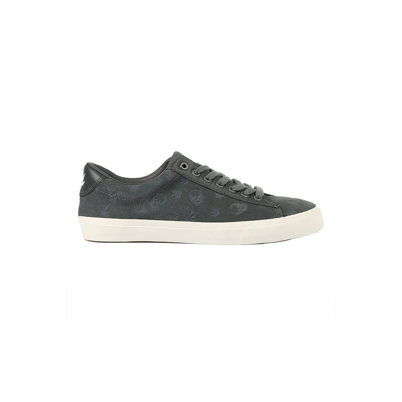 Monogram Suede Low Sneaker Grey