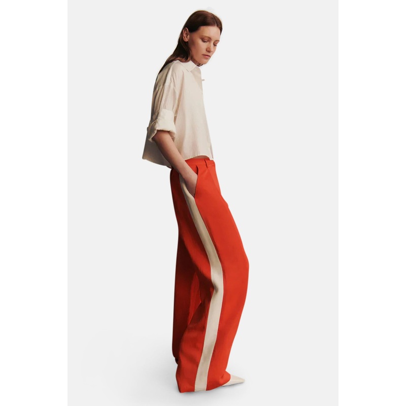 Sullivan with Tux in Coated Viscose Cherry Tomato/Bone