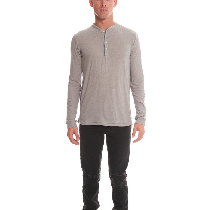 Supersmooth Henley Grey|XS|S|M|L|XL|XXL|XXXL