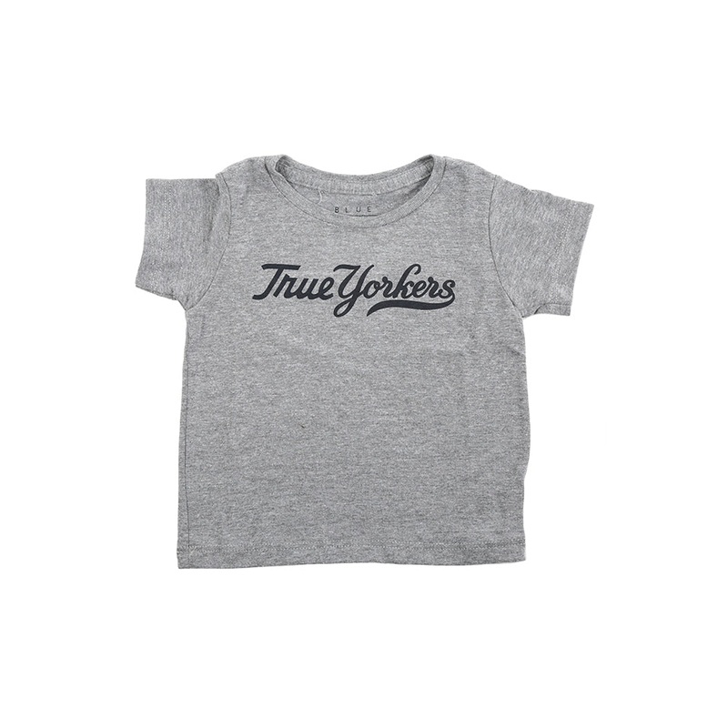 True Yorker Tee Grey|0-6|10-11Y|12-14Y|18-24|12-18|2-3Y|2T|3-4Y|3-6M|4-5Y|4T|6-7Y|6-12|6T|8-9Y