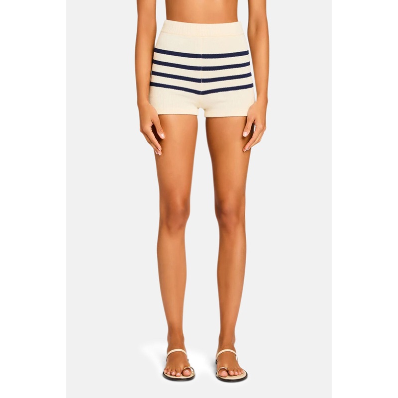 Andrie Knit Short Eggshell/Navy
