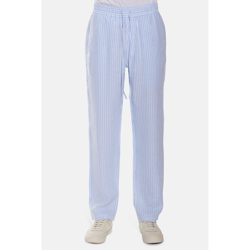 Best Linen Pant Blue/White Stripe