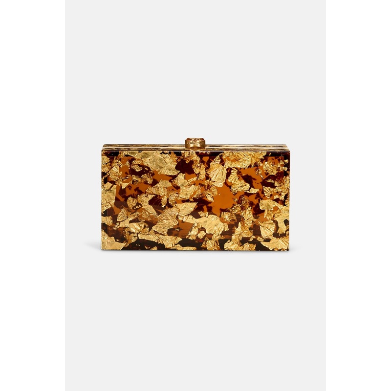 Ela Clutch Shiny Brass|OS