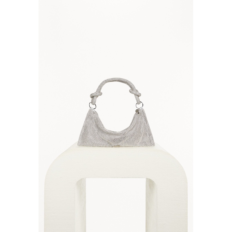 Hera Nano Rhinestone Shoulder Bag Clear