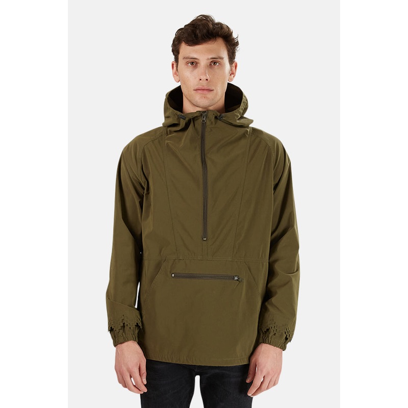 Khaki Remi Relief Nylon Anorak Jacket