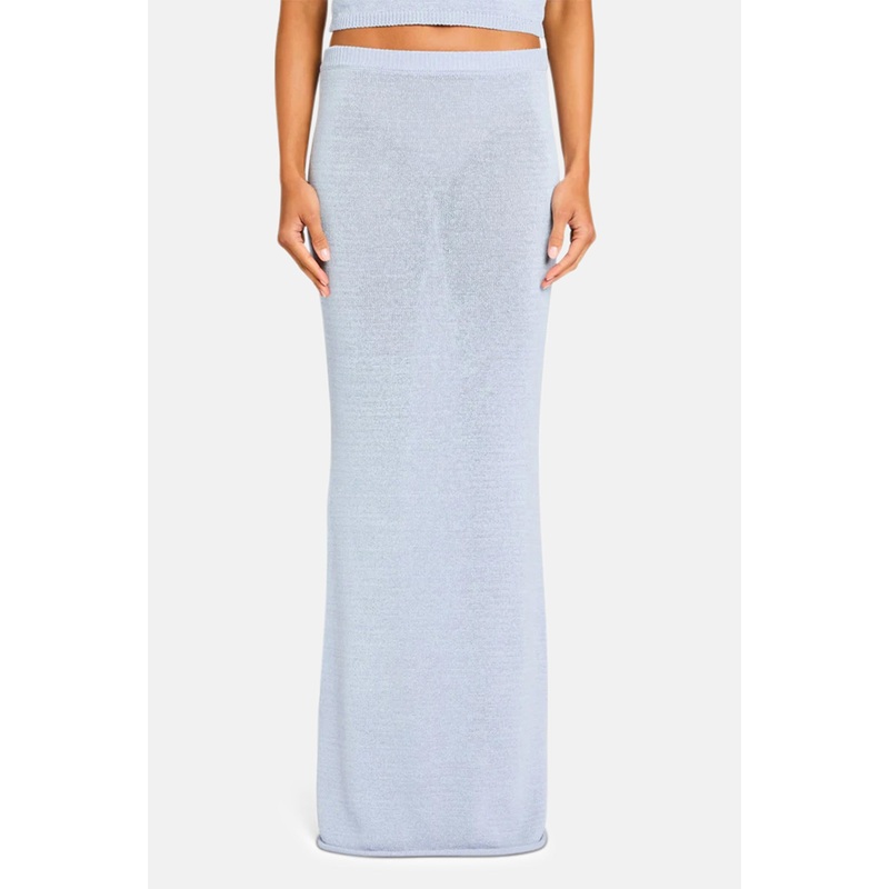 Kora Knit Maxi Skirt Ice Blue|XXS|XS|S|M