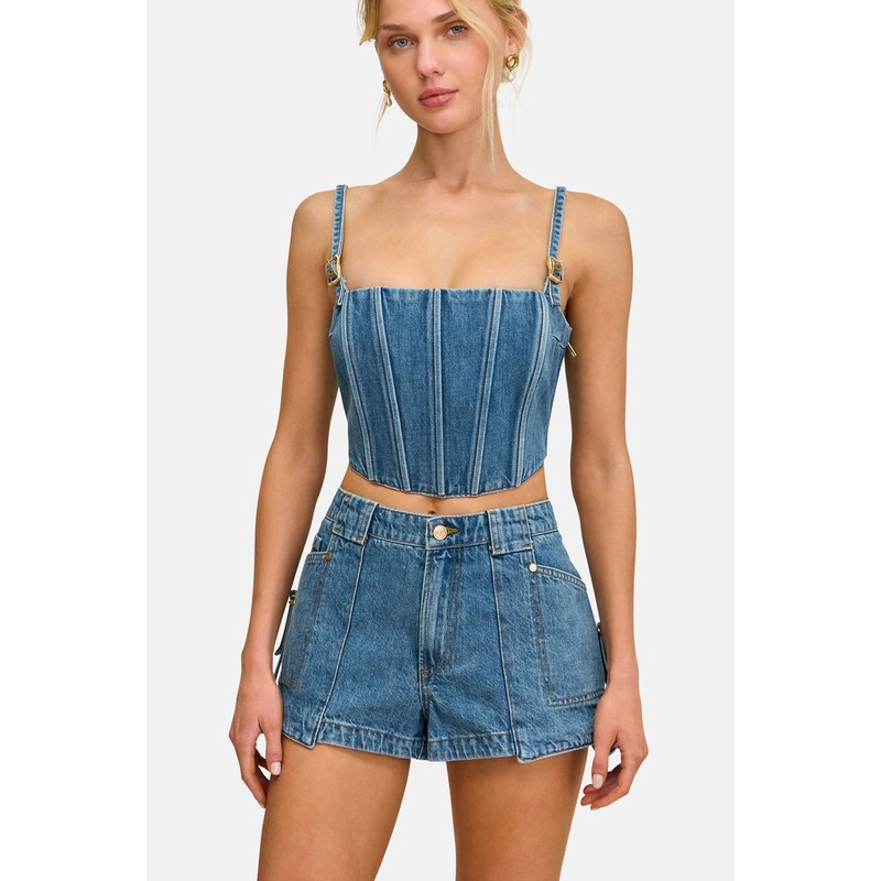 Lauren Top Medium Stone Wash|0|2|4|6