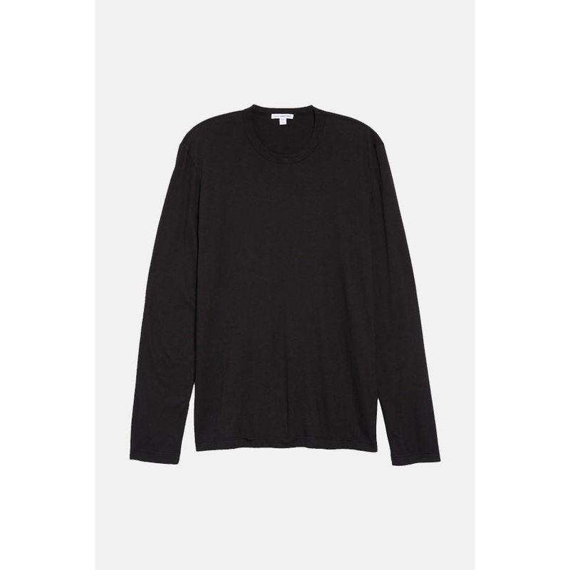 Lightweight Jersey Crew Long Sleeve Black