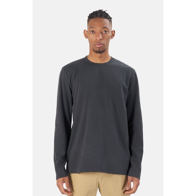 Lightweight Jersey Crew Long Sleeve Tee Carbon Pigment