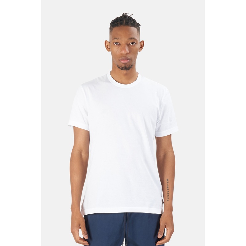 Lightweight Jersey Crew Tee White