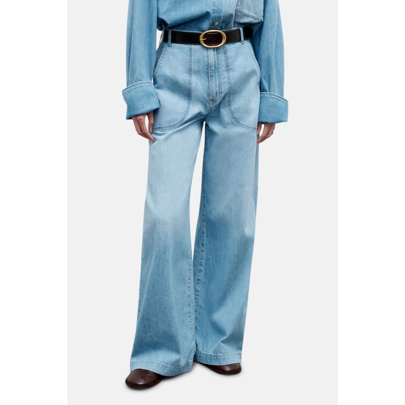 Mecox Beach Pant In Linen Cotton Vintage Wash