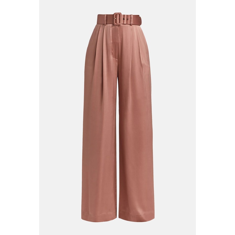 Silk Tuck Pant Blush|0|1|2
