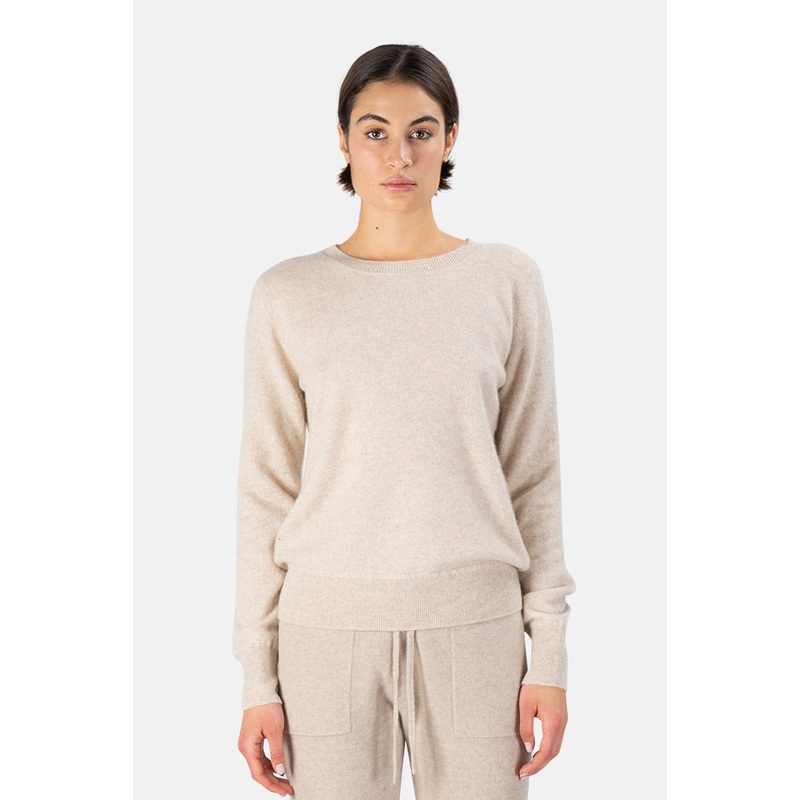 Cashmere Crewneck Pullover Oatmeal