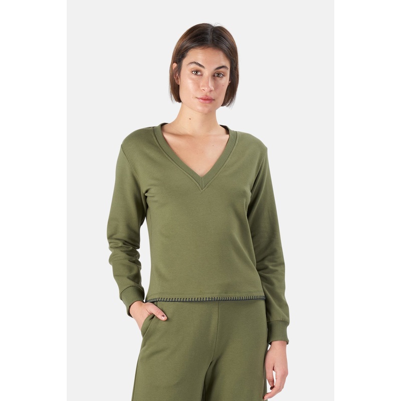 Helena Sweatshirt Olive|XS|S|M