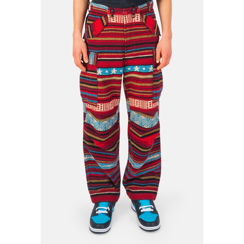 Hill Tribe M65 Cargo Pants Lama Red