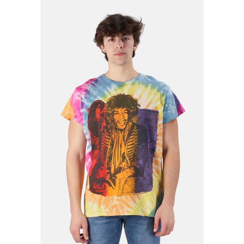 Jimi Hendrix Tee Rainbow Tie Dye