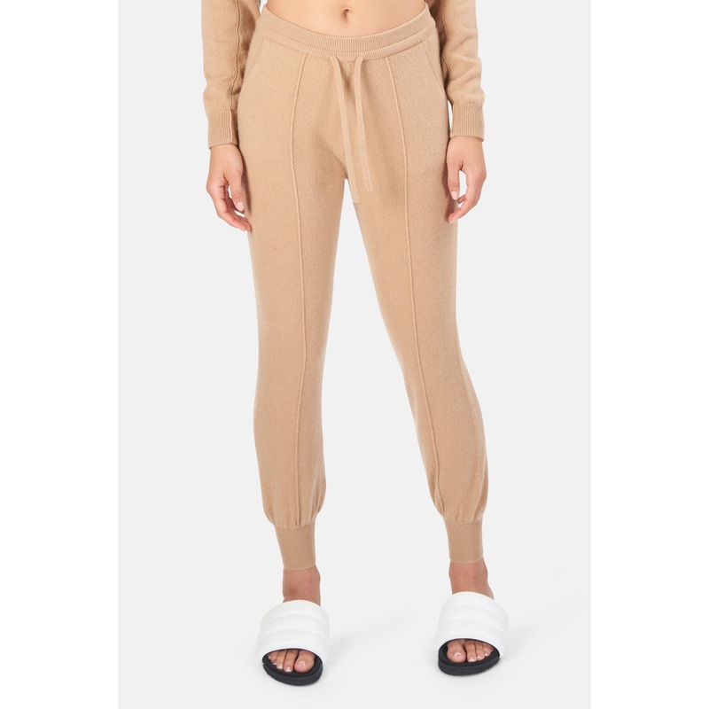 Reversed Cashmere Jogger Camel