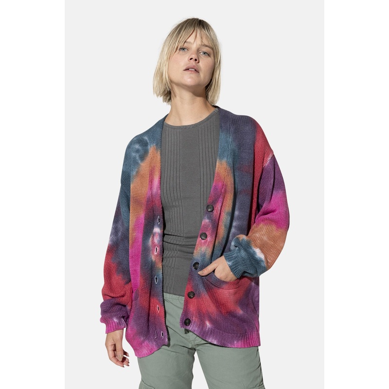Rogers Cardigan Jewel Tone Dye