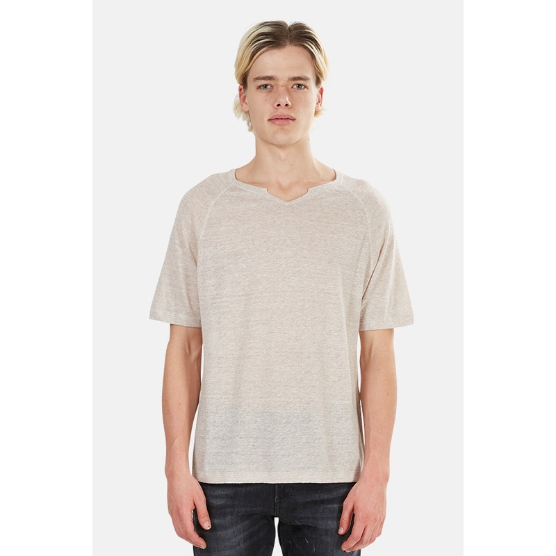 Split Neck Raglan Natural|XXS|XS|S|M|L|XL|XXL|XXXL
