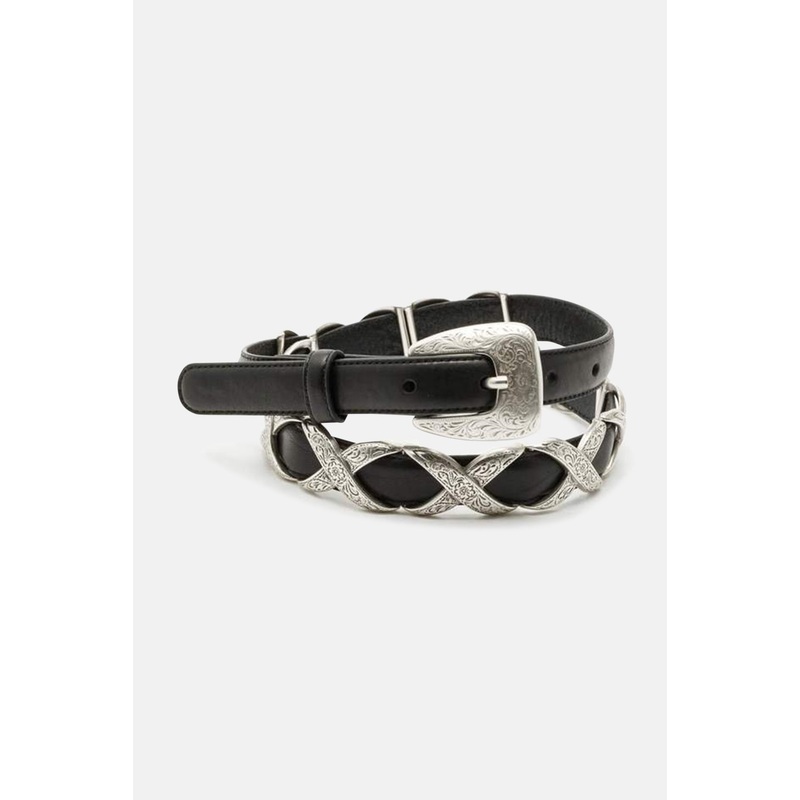 90s Western Belt Black|S|M