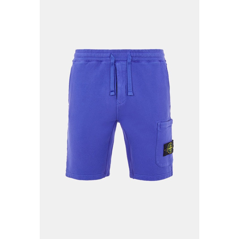 Brushed Fleece Bermuda Shorts Periwinkle