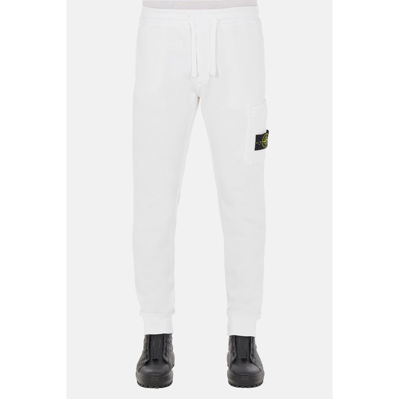 Drawstring Slim Cargo Pants White