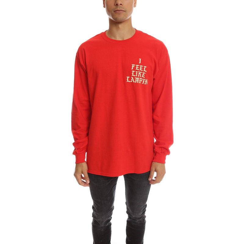 Feel Like Lampin Long Sleeve Tee Red