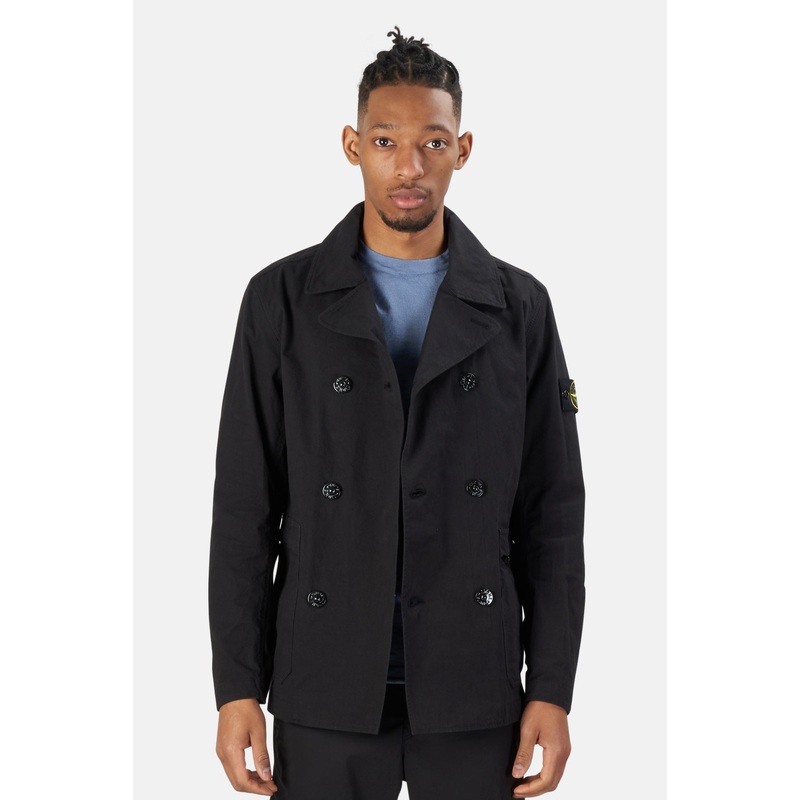 Garment Dyed Cotton Cordura Peacoat Black