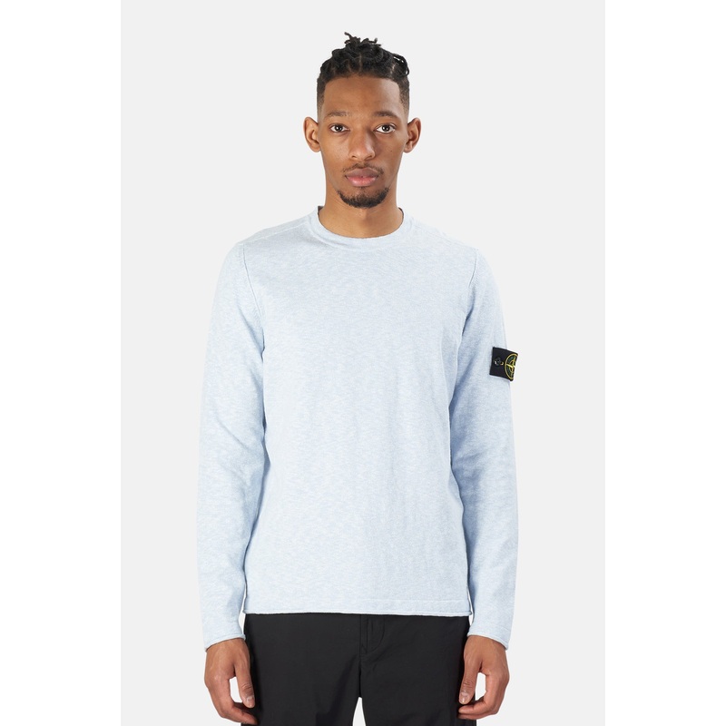 Knit Crewneck Sweater Pale Blue