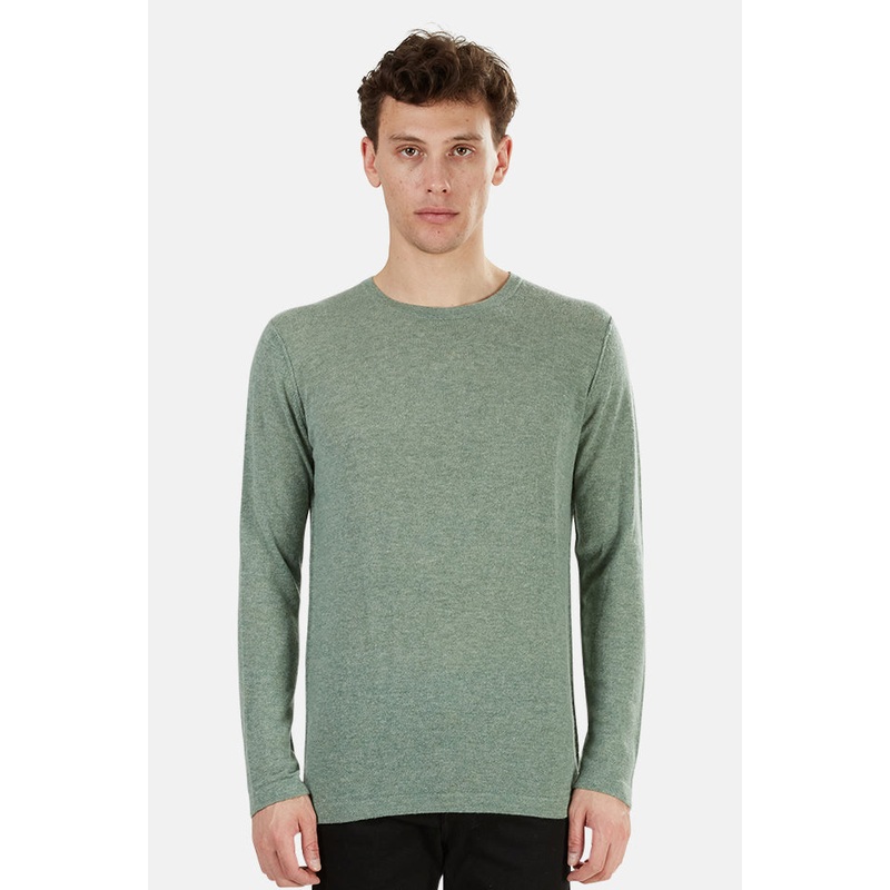 Lightweight Cashmere Crew Sweater Shrub