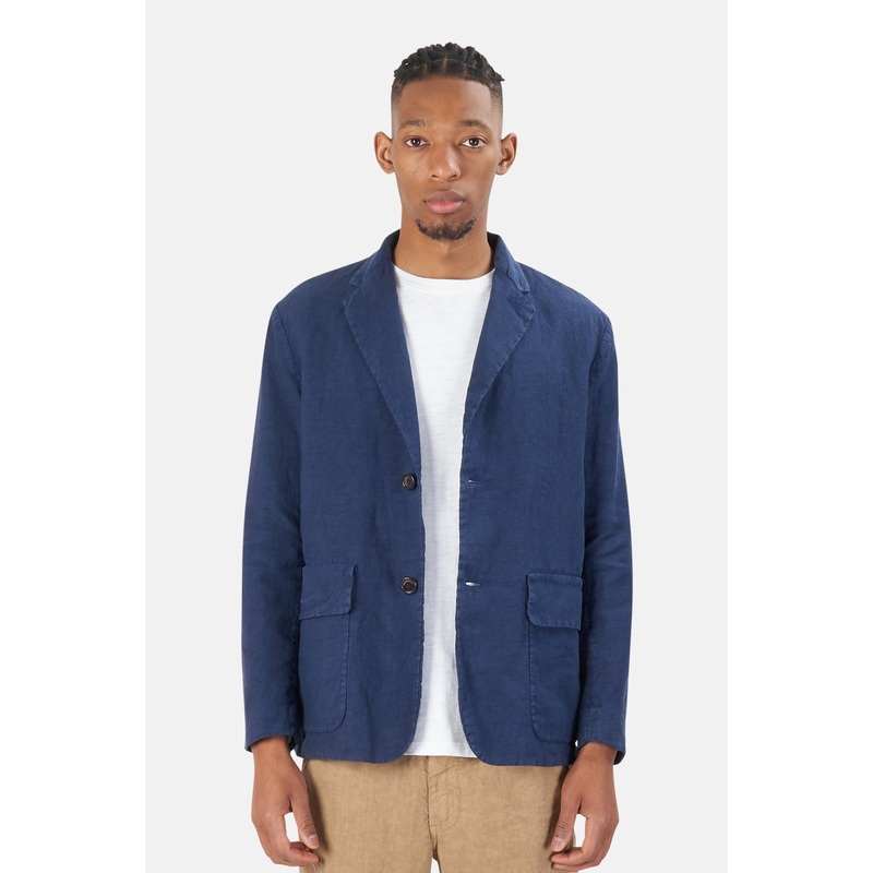 Pastrano Linen Blazer Blue Moon