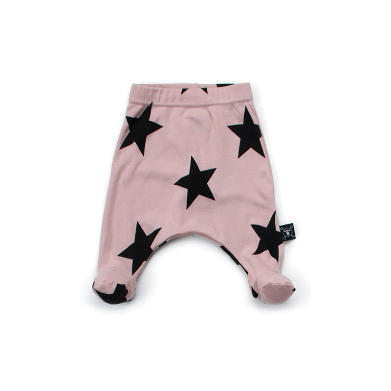 Pink NUNUNU Star Baggy Footies