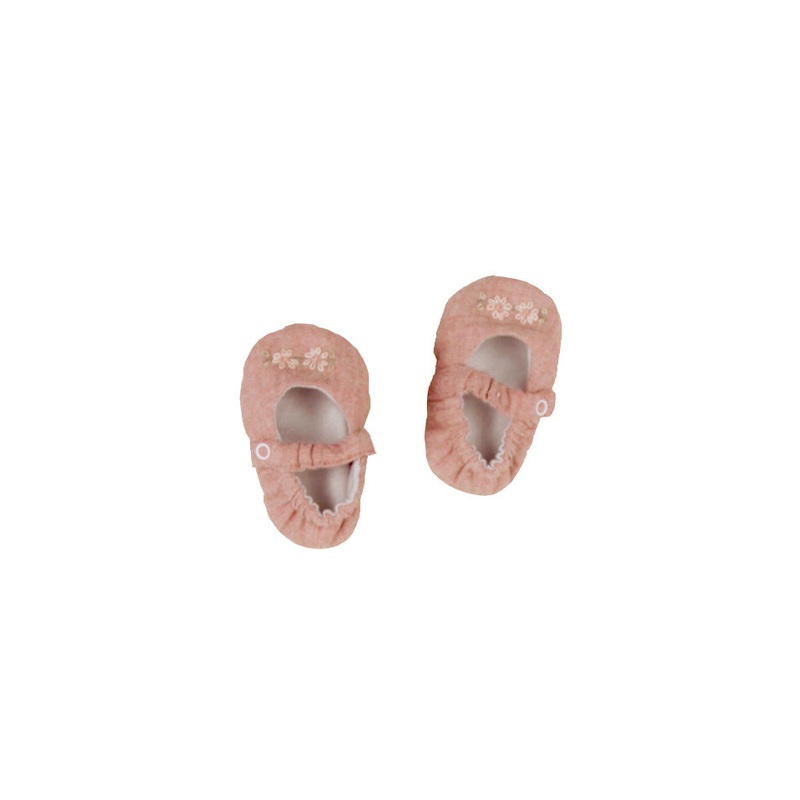 Pink Poeme & Poesie Chambray Mary Janes