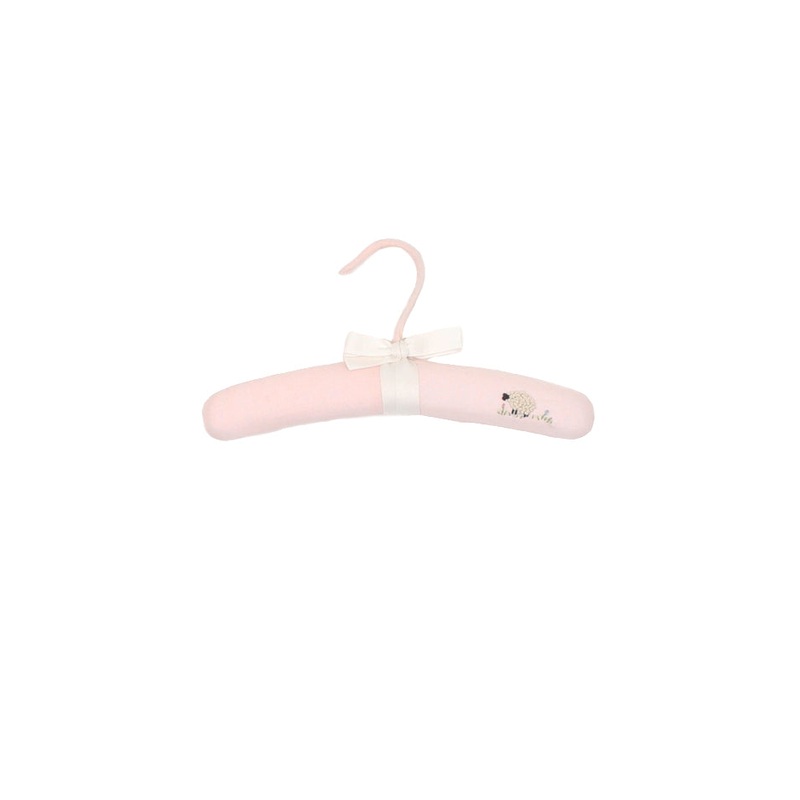 Pink Poeme & Poesie Embroidered Linen Hanger