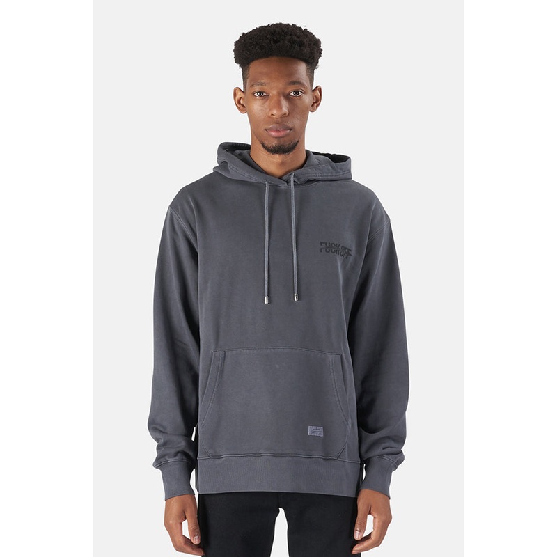 Stampd Steel Grey F*** Off Drag Hoodie
