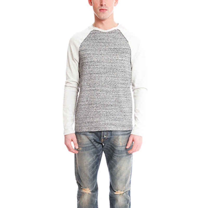 Bowery Raglan Tiger Stripe Charcoal