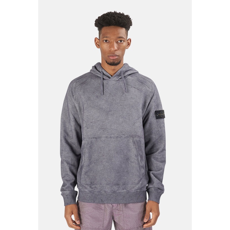 Dust Treatment Hoodie Purple Melange