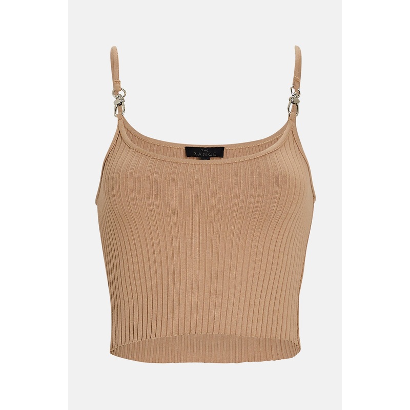 Primary Cropped Harness Tank Lt. Tawny
