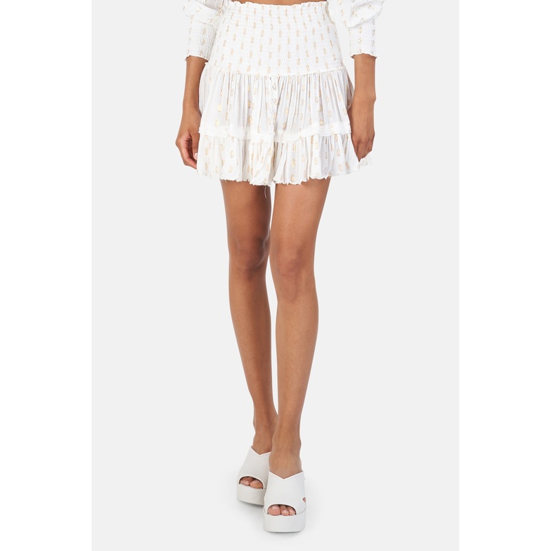 Sunday Saint Tropez White Pomponette Skirt