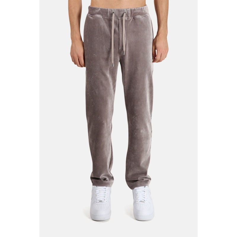 Taupe Wheelers.V Velour Cord Pintuck Slacks