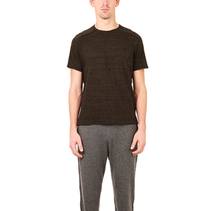V::Room Black Melange Crewneck Tee